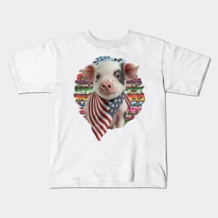 Patriotic Piglet Kids T-Shirt